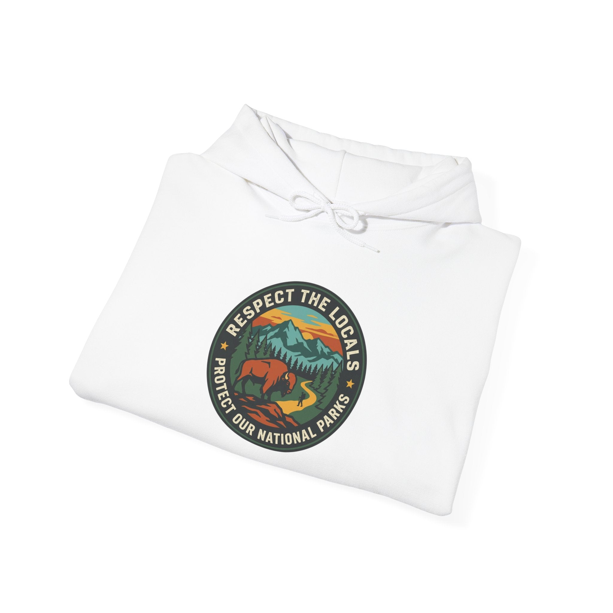 Respect the Locals Patch Hoodie | National Parks, Leave No Trace