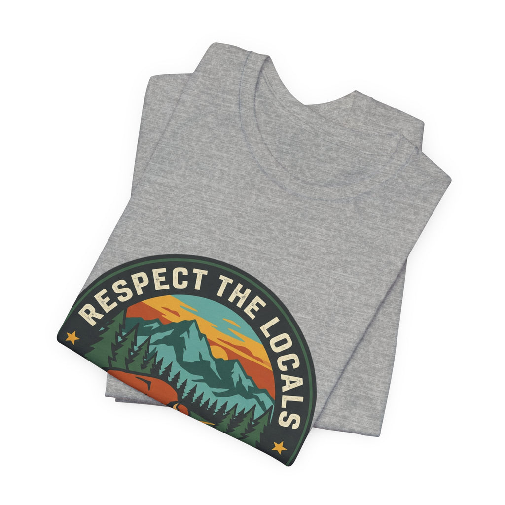Respect the Locals Protect Our National Parks Tee | Vintage National Parks Hiking Camping