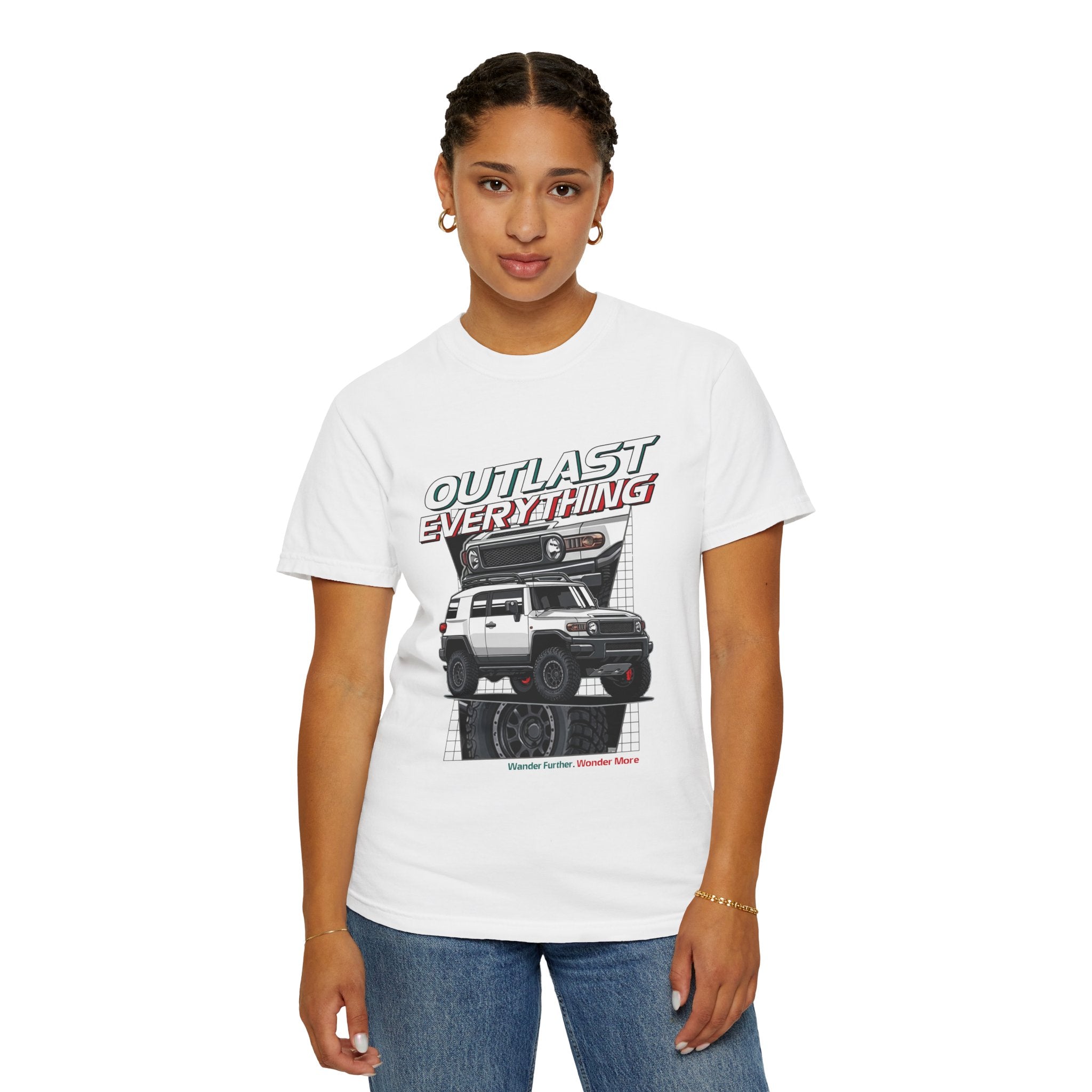 Outlast Everything Off‑Road T-Shirt — 4x4 Adventure Truck Graphic Tee