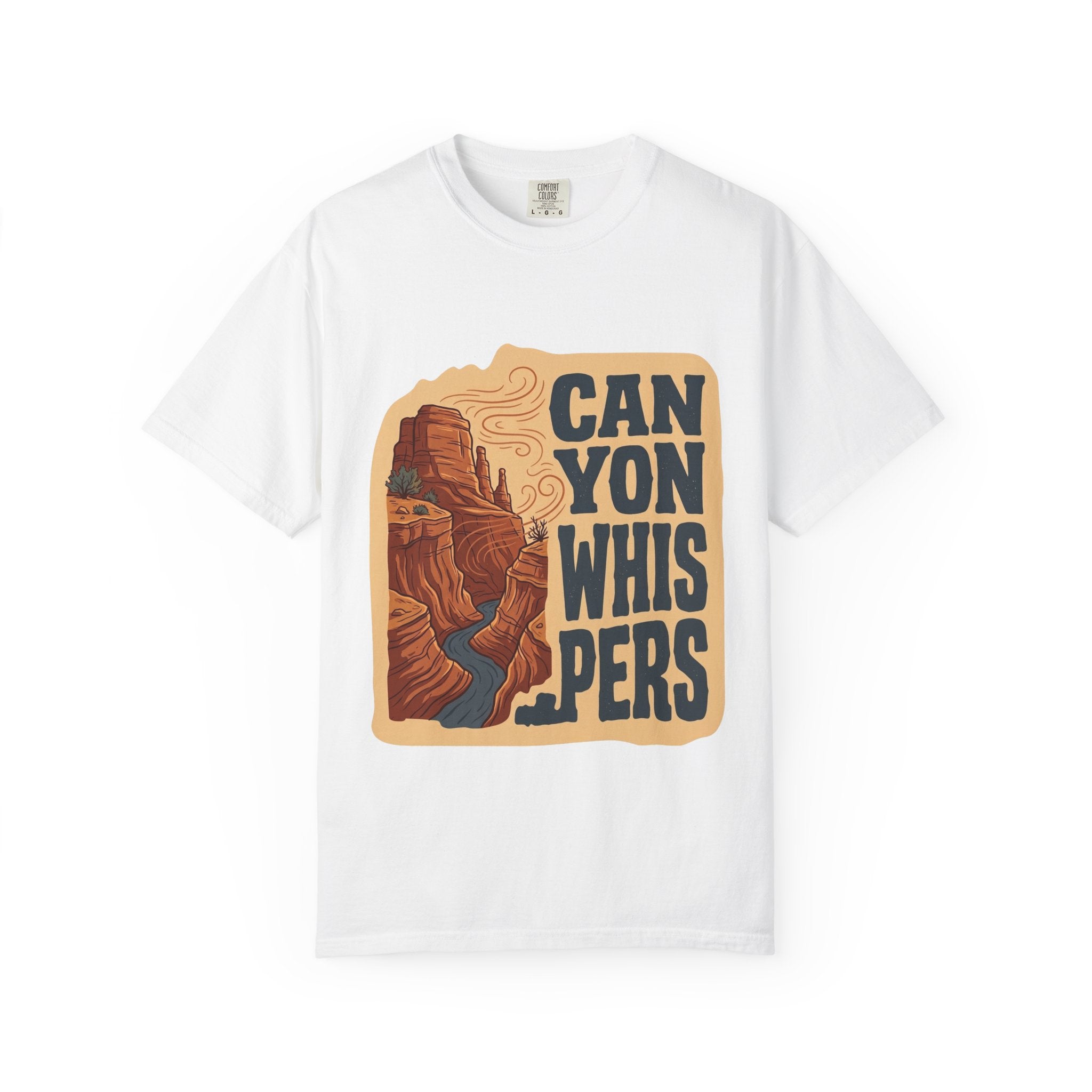 Canyon Whispers Graphic T-Shirt — Retro Desert Landscape Tee