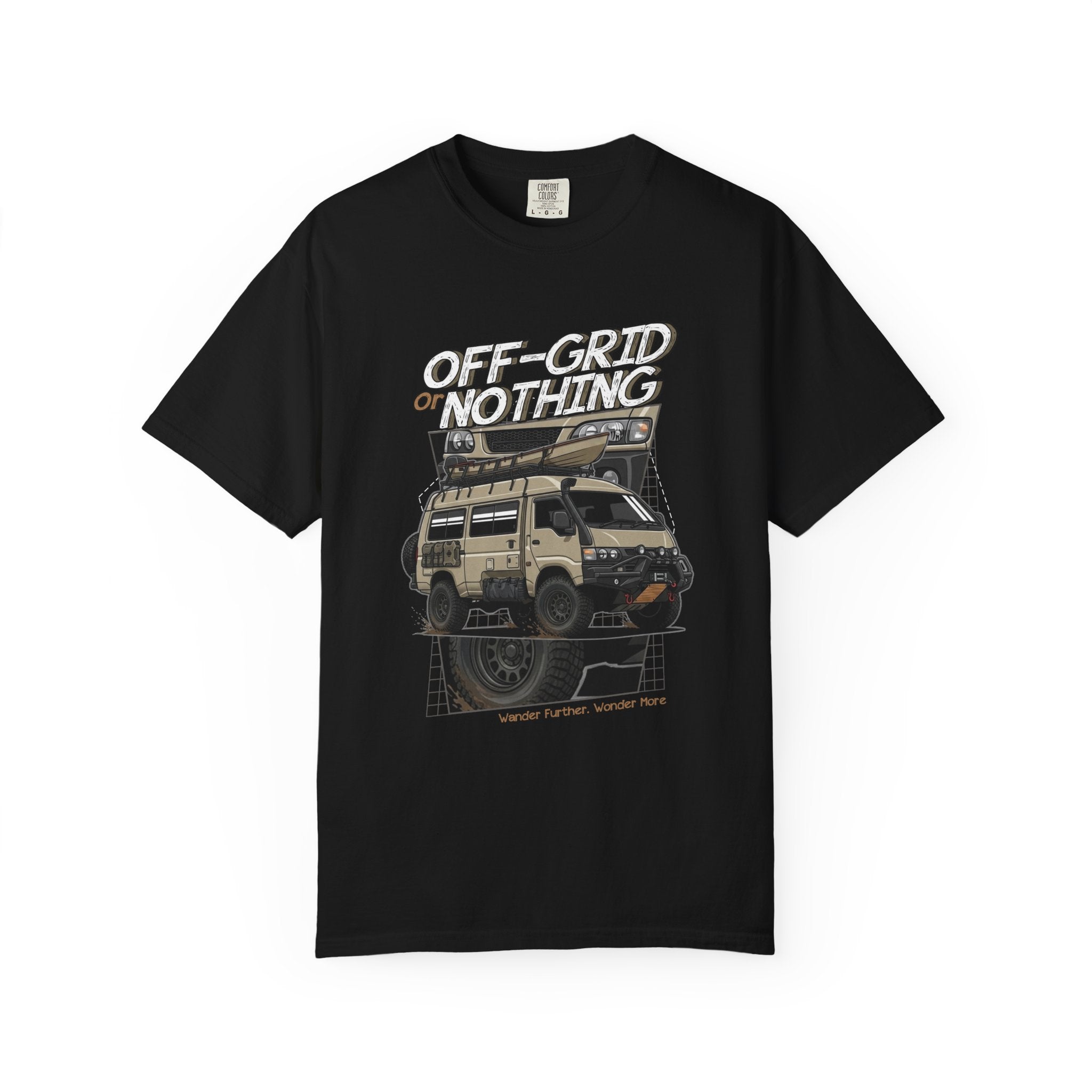 Off-Grid Nothing Adventure T-Shirt — Overland Camper Van Graphic Tee