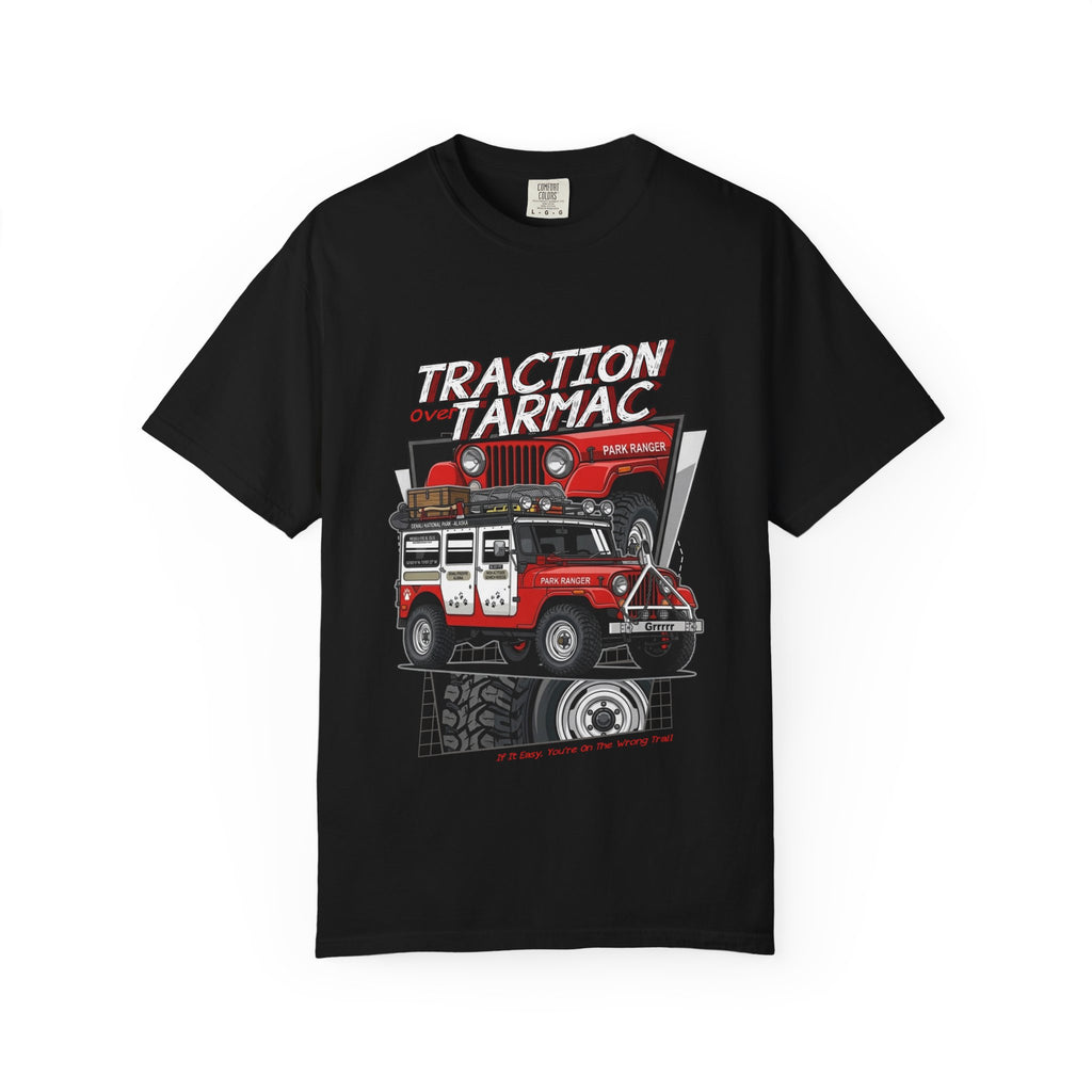 Jeep Off-Road T-Shirt — "Traction on Tarmac" Graphic Tee