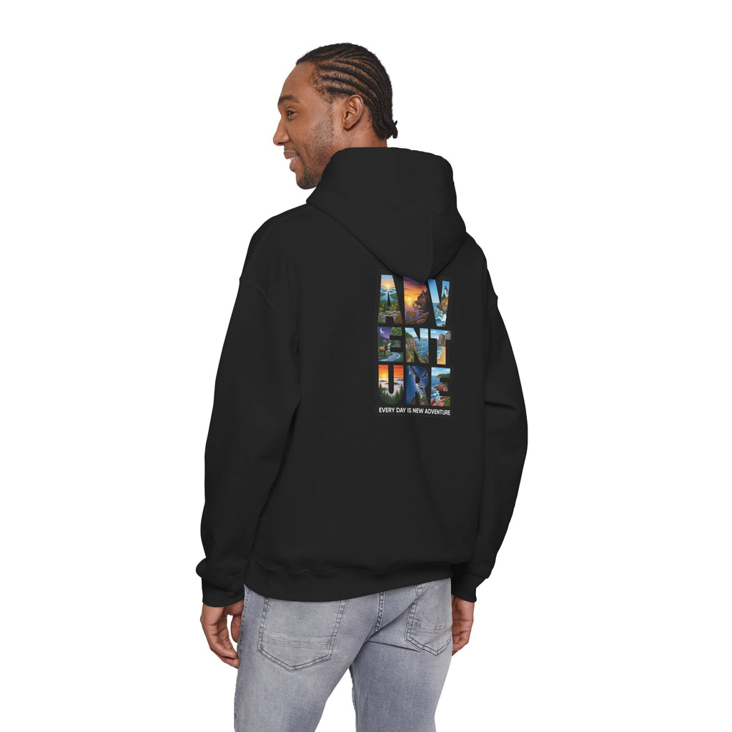 Adventure Hoodie – 'My Vent ure' Scenic Travel Graphic Pullover