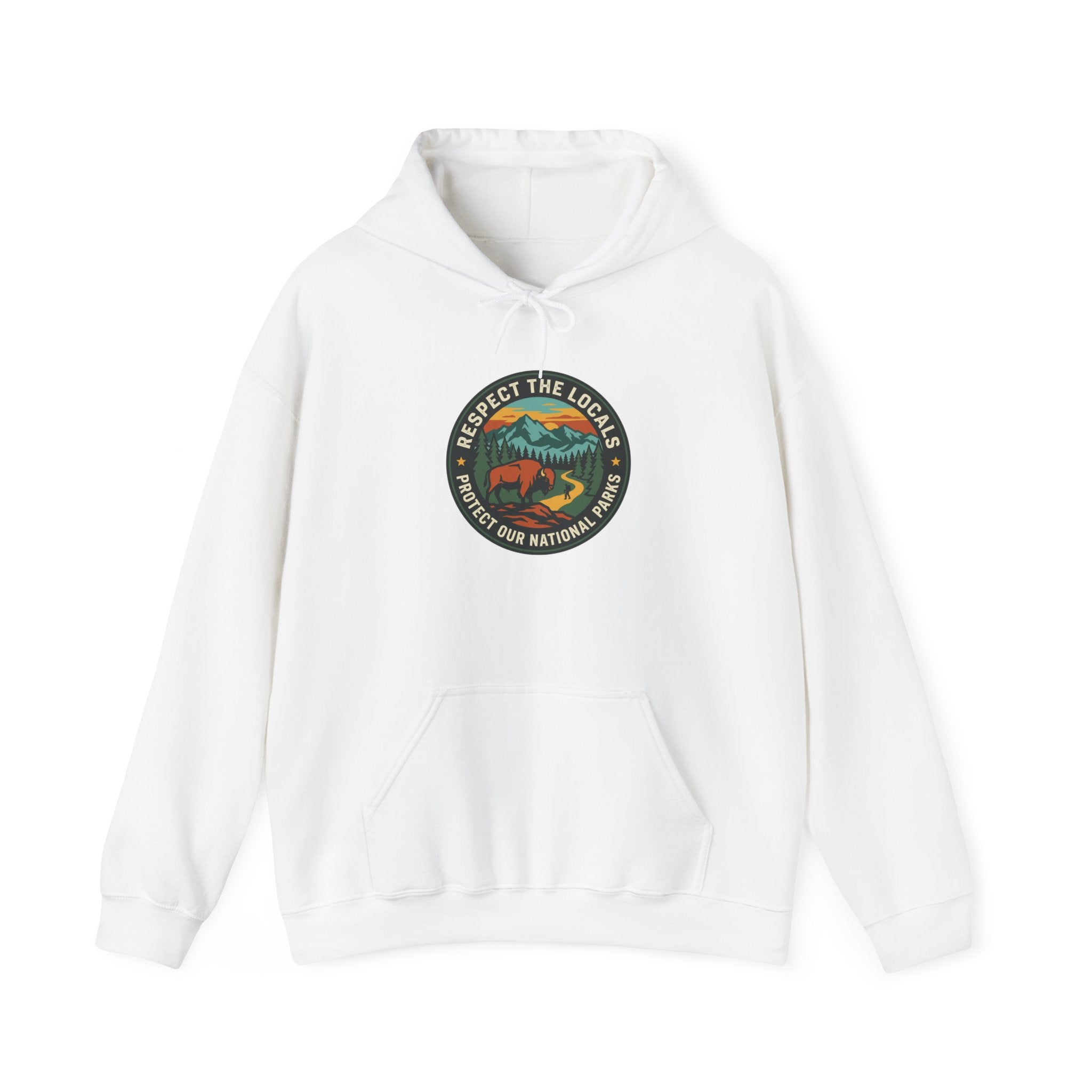 Respect the Locals Patch Hoodie | National Parks, Leave No Trace