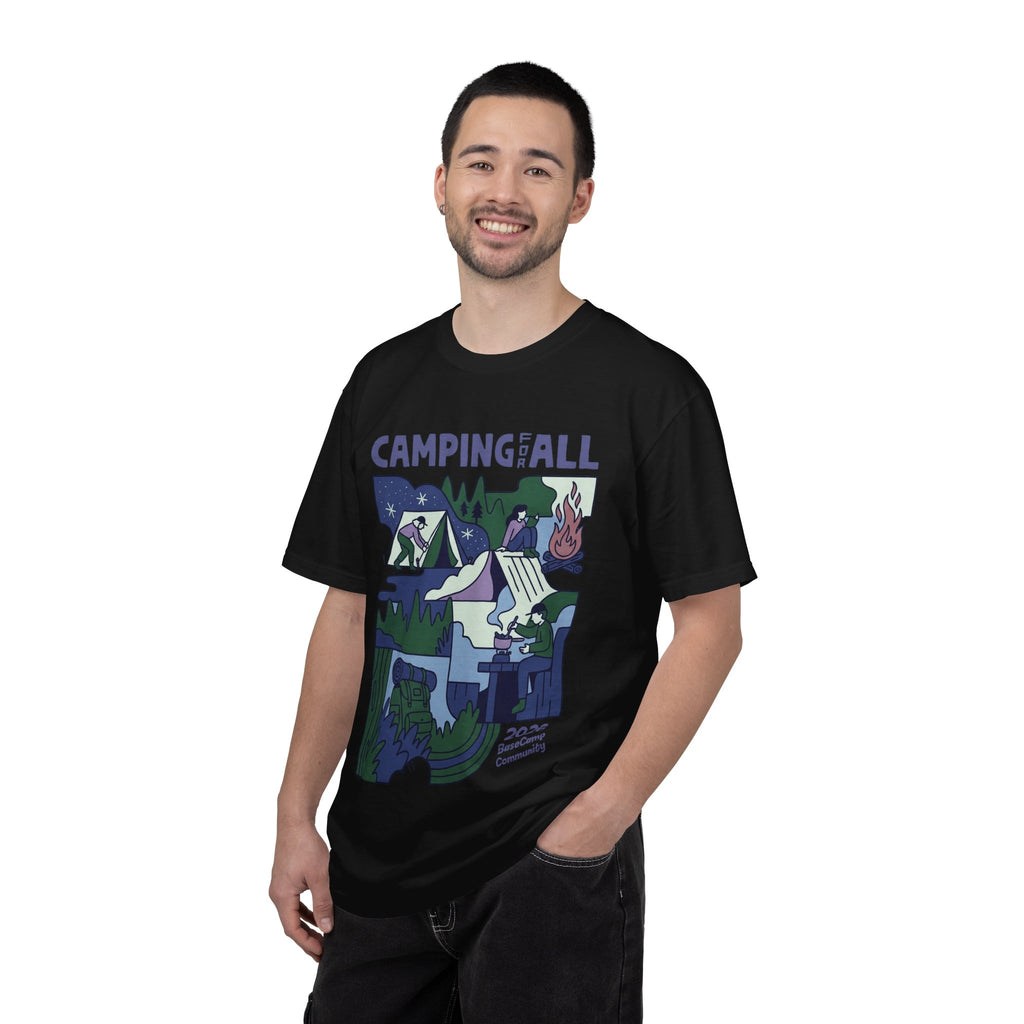 Camping for All T-Shirt — 2026 BaseCamp Community Outdoor Graphic Tee