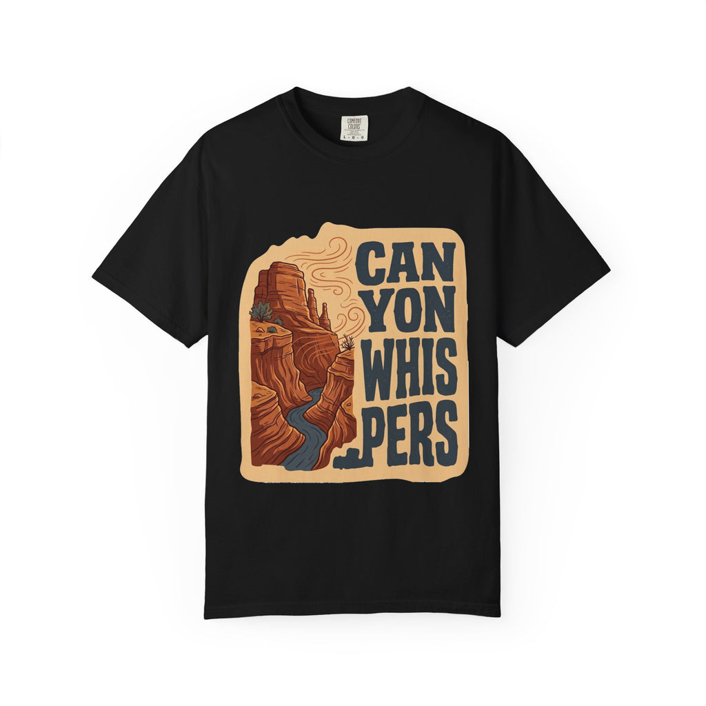 Canyon Whispers Graphic T-Shirt — Retro Desert Landscape Tee