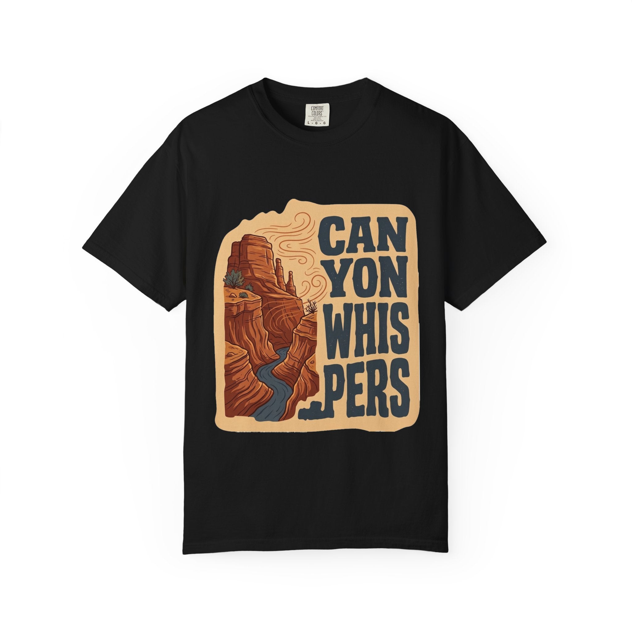 Canyon Whispers Graphic T-Shirt — Retro Desert Landscape Tee