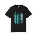 Ocean Wildlife Graphic T-Shirt — 'OCEAN' Lighthouse & Marine Life Design