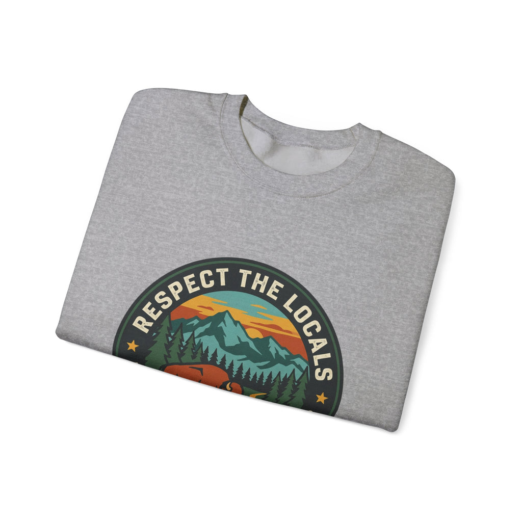 Respect the Locals patch logo Sweatshirt | protect our parks, national parks