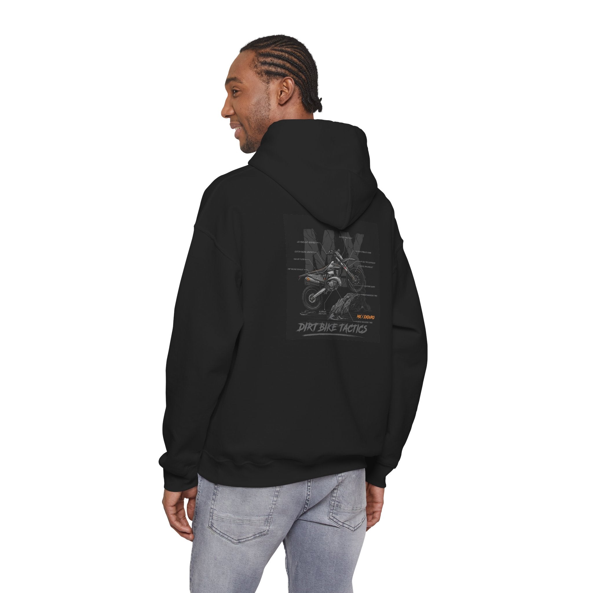 MX Dirt Bike Hoodie — Motocross Racing Graphic Sweatshirt
