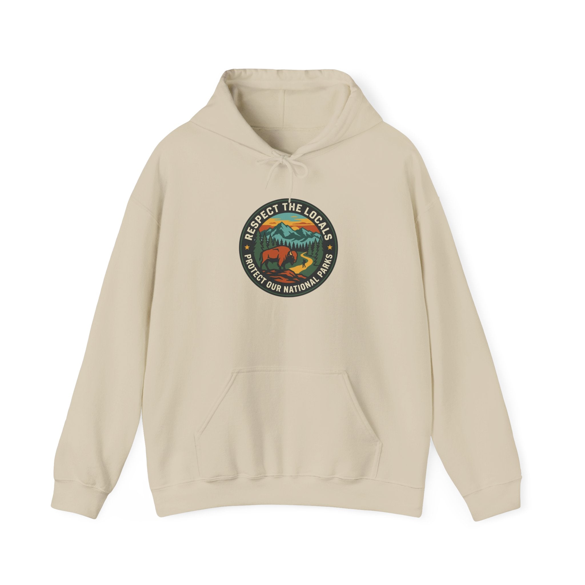 Respect the Locals Patch Hoodie | National Parks, Leave No Trace