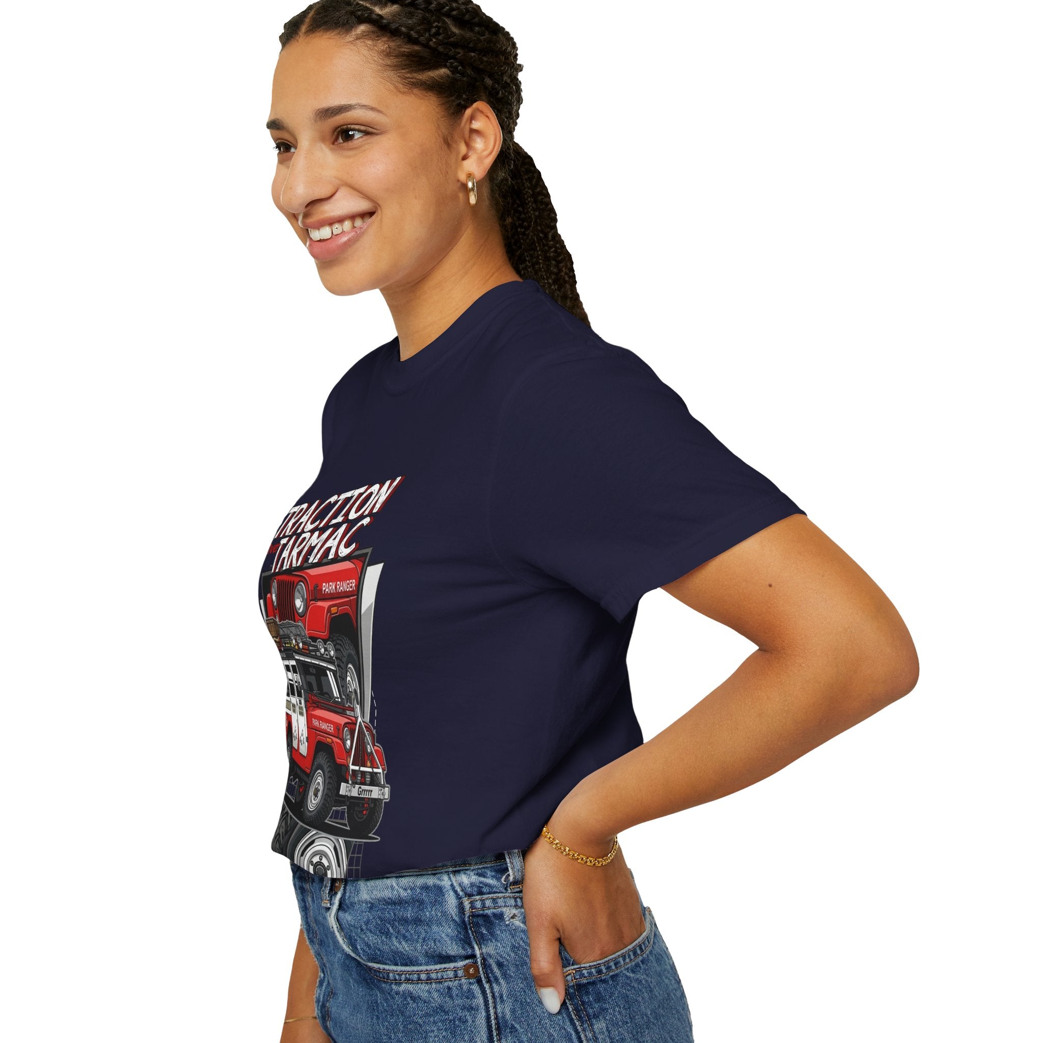 Jeep Off-Road T-Shirt — "Traction on Tarmac" Graphic Tee