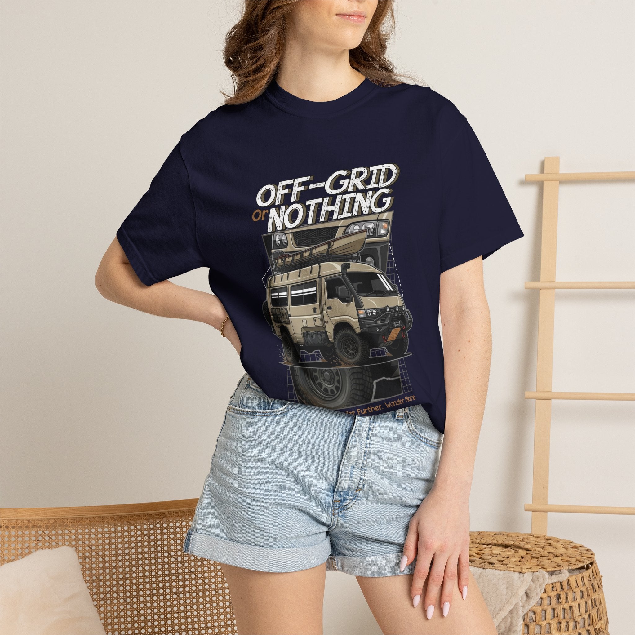 Off-Grid Nothing Adventure T-Shirt — Overland Camper Van Graphic Tee