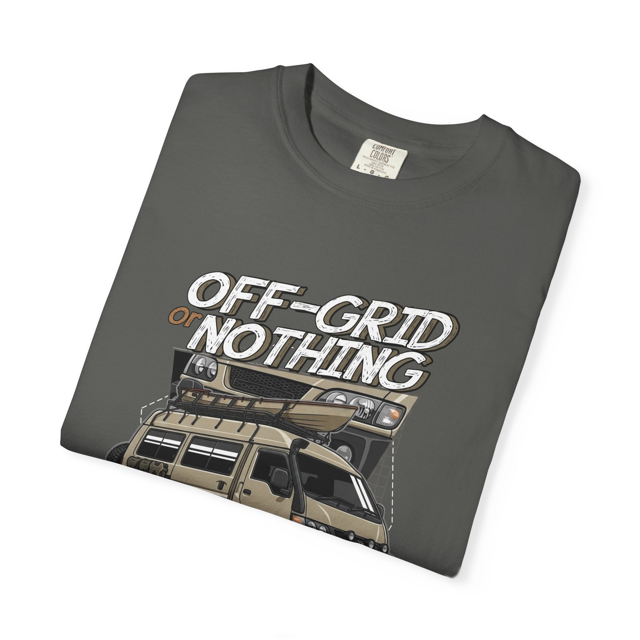Off-Grid Nothing Adventure T-Shirt — Overland Camper Van Graphic Tee