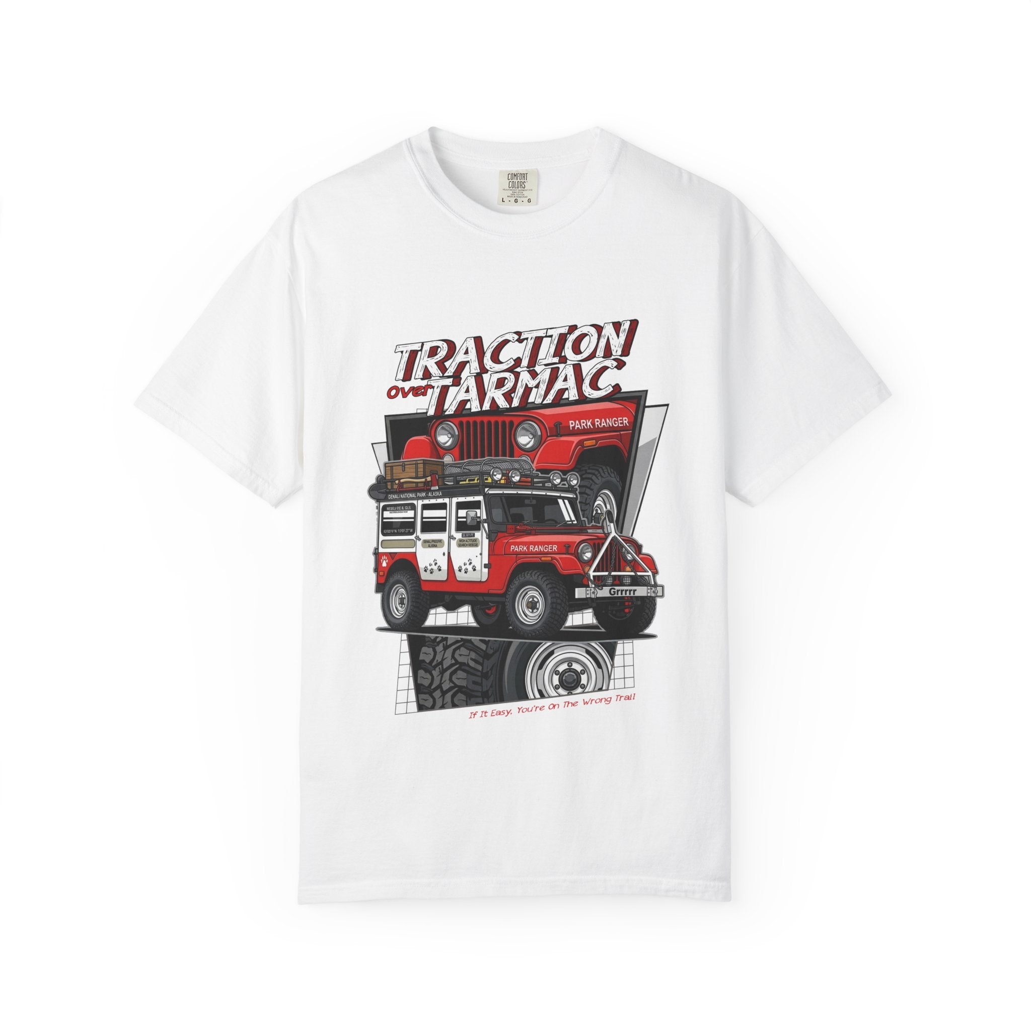 Jeep Off-Road T-Shirt — "Traction on Tarmac" Graphic Tee
