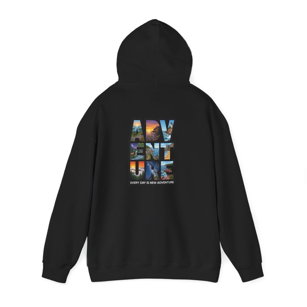 Adventure Hoodie – 'My Vent ure' Scenic Travel Graphic Pullover