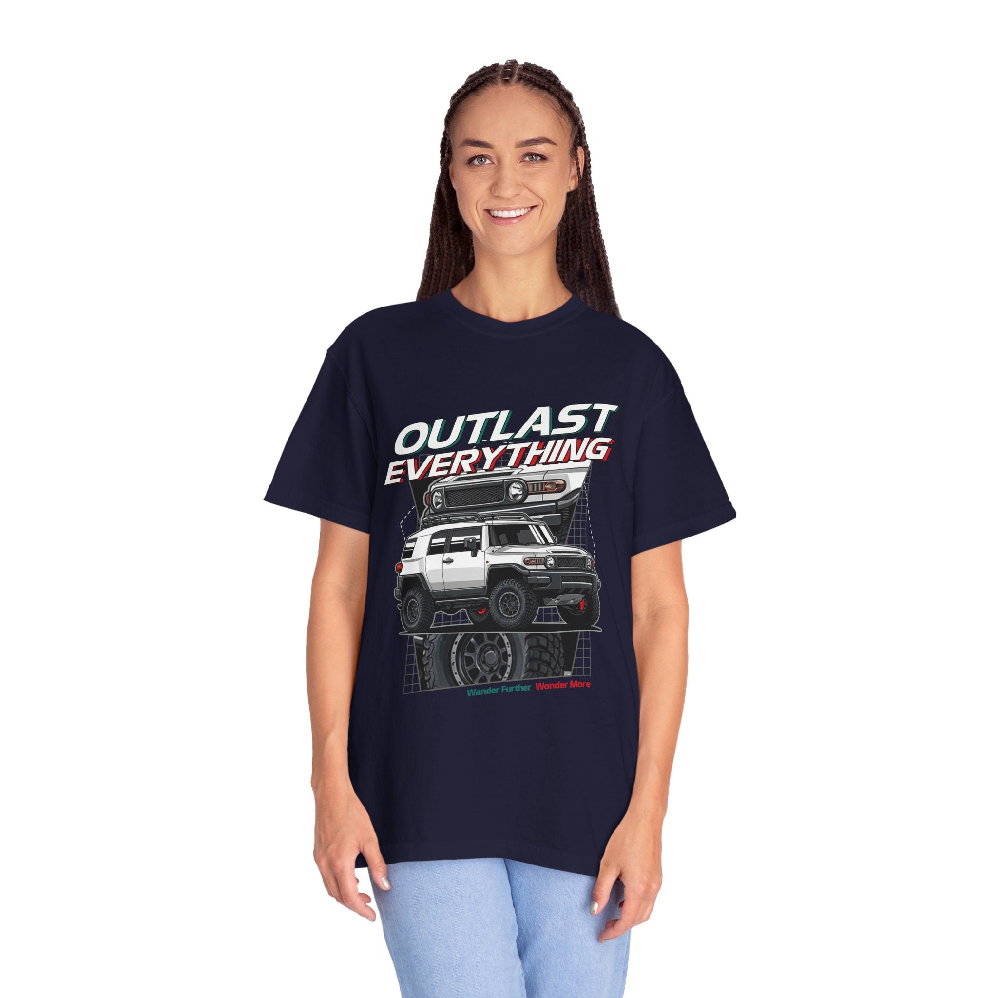 Outlast Everything Off‑Road T-Shirt — 4x4 Adventure Truck Graphic Tee