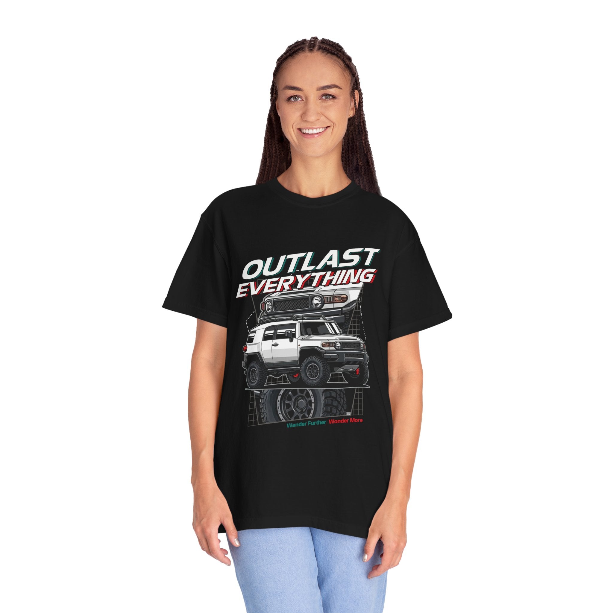 Outlast Everything Off‑Road T-Shirt — 4x4 Adventure Truck Graphic Tee