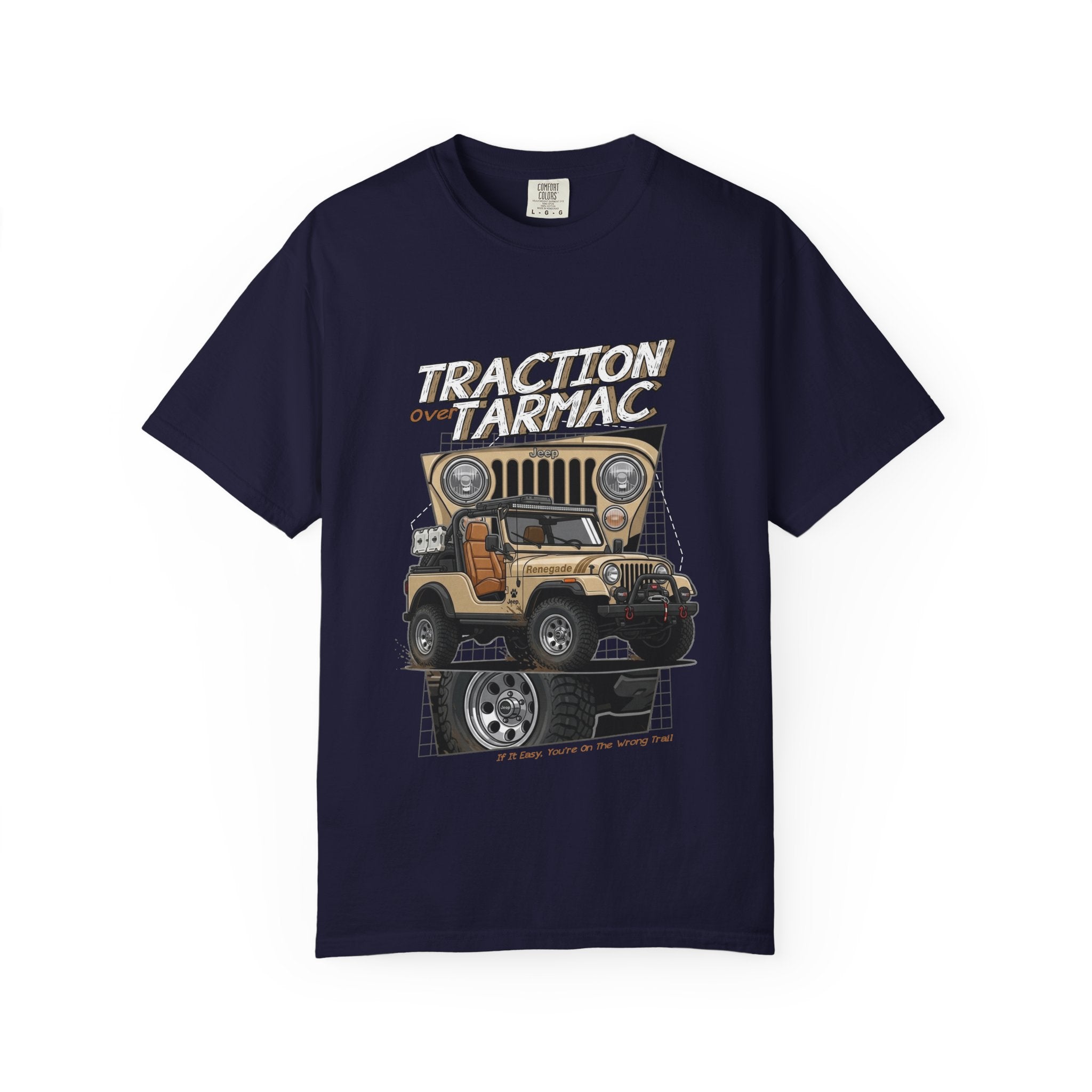 Traction on Tarmac Jeep Graphic T-Shirt — Off-Road Vintage SUV Tee