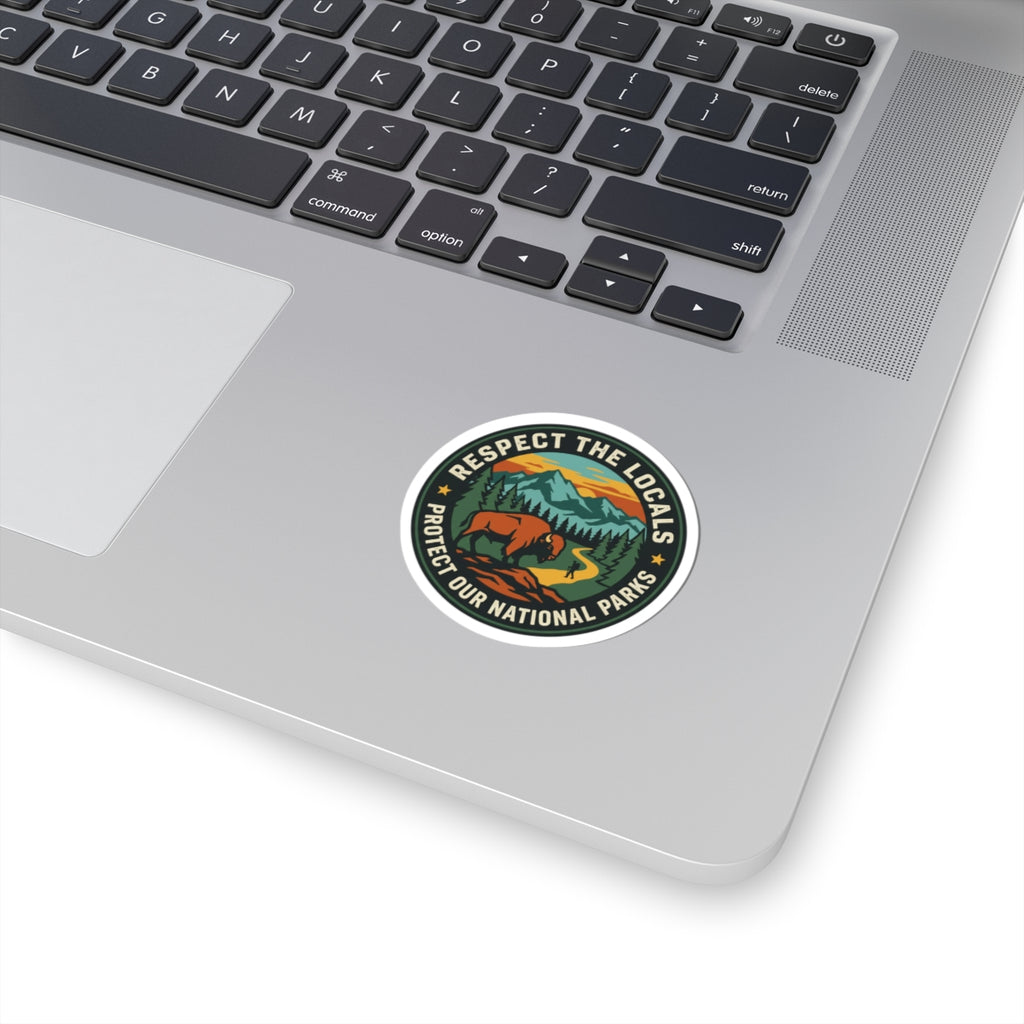 Respect the Locals Protect Our National Parks Sticker | hiking, leave no trace