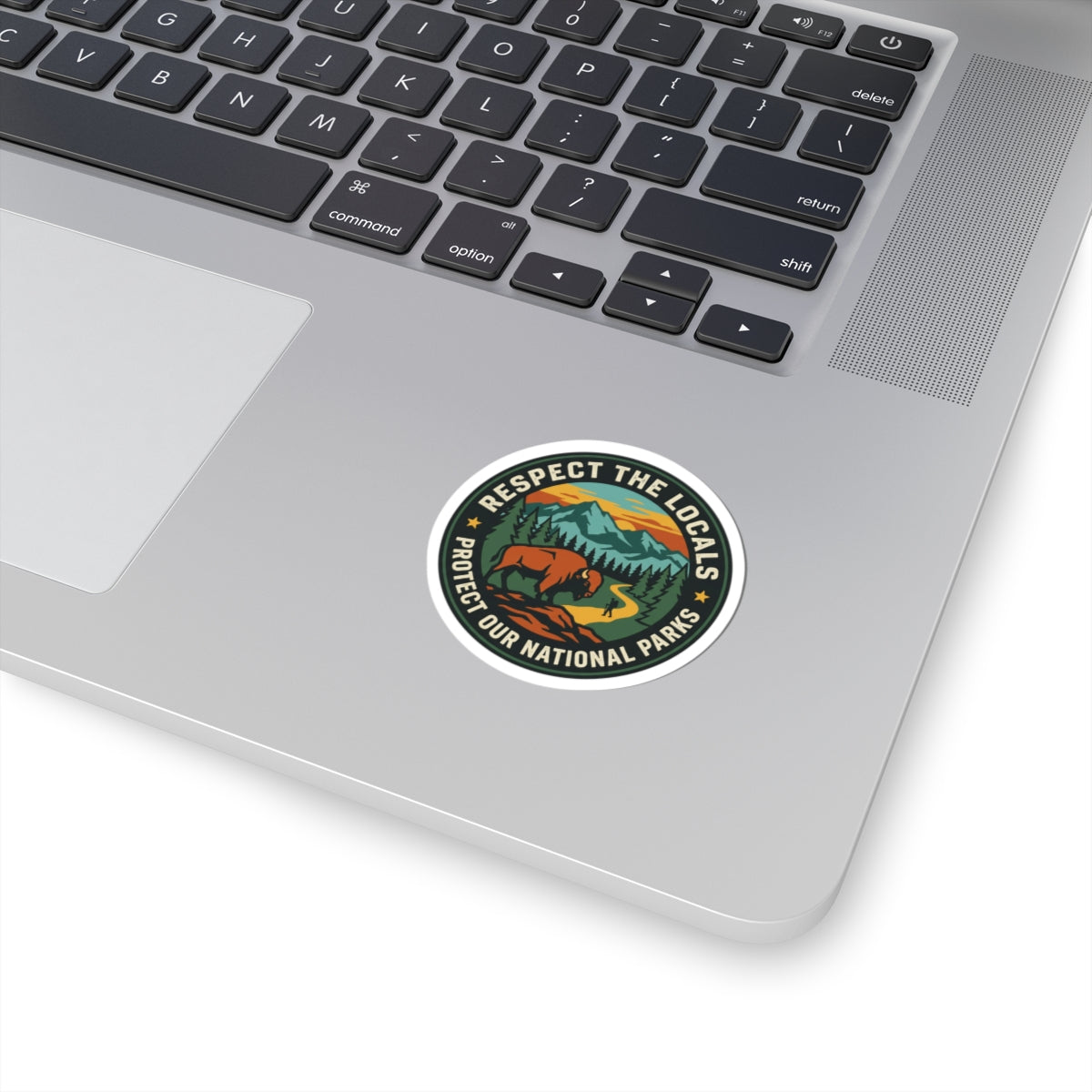Respect the Locals Protect Our National Parks Sticker | hiking, leave no trace