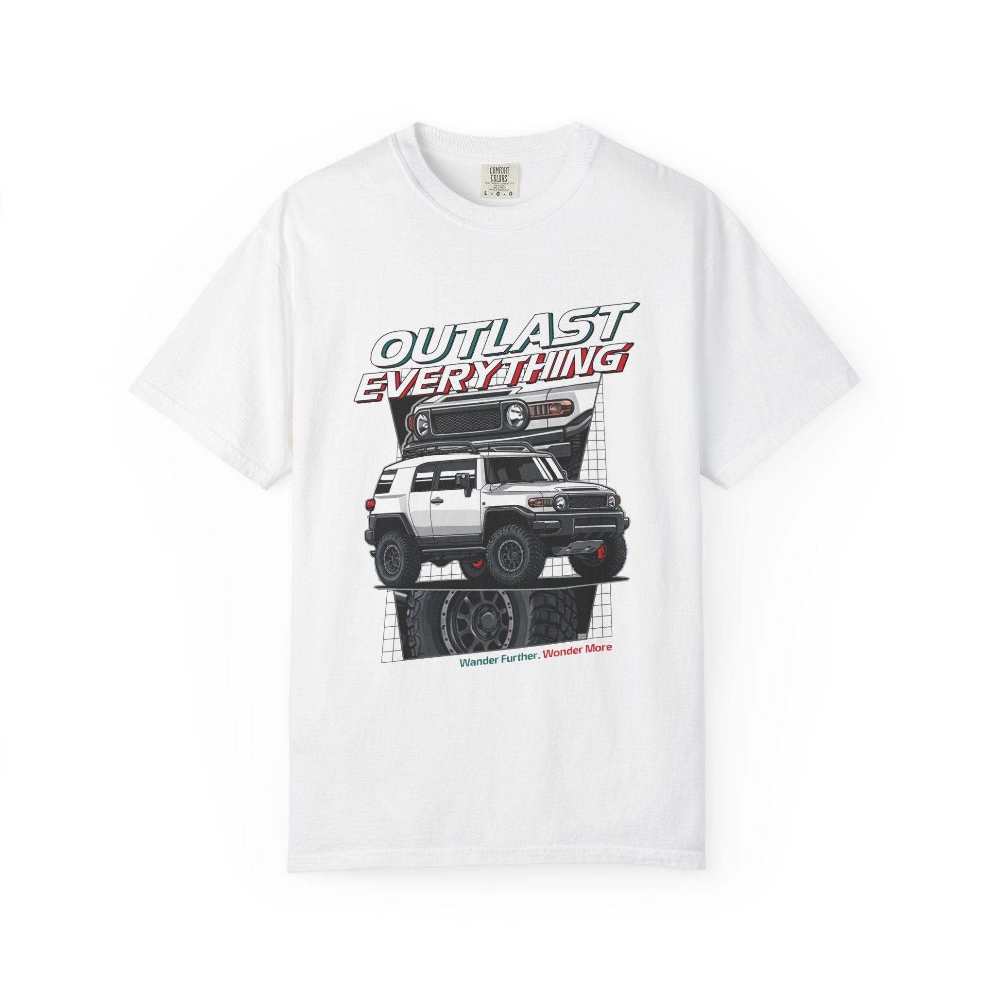 Outlast Everything Off‑Road T-Shirt — 4x4 Adventure Truck Graphic Tee