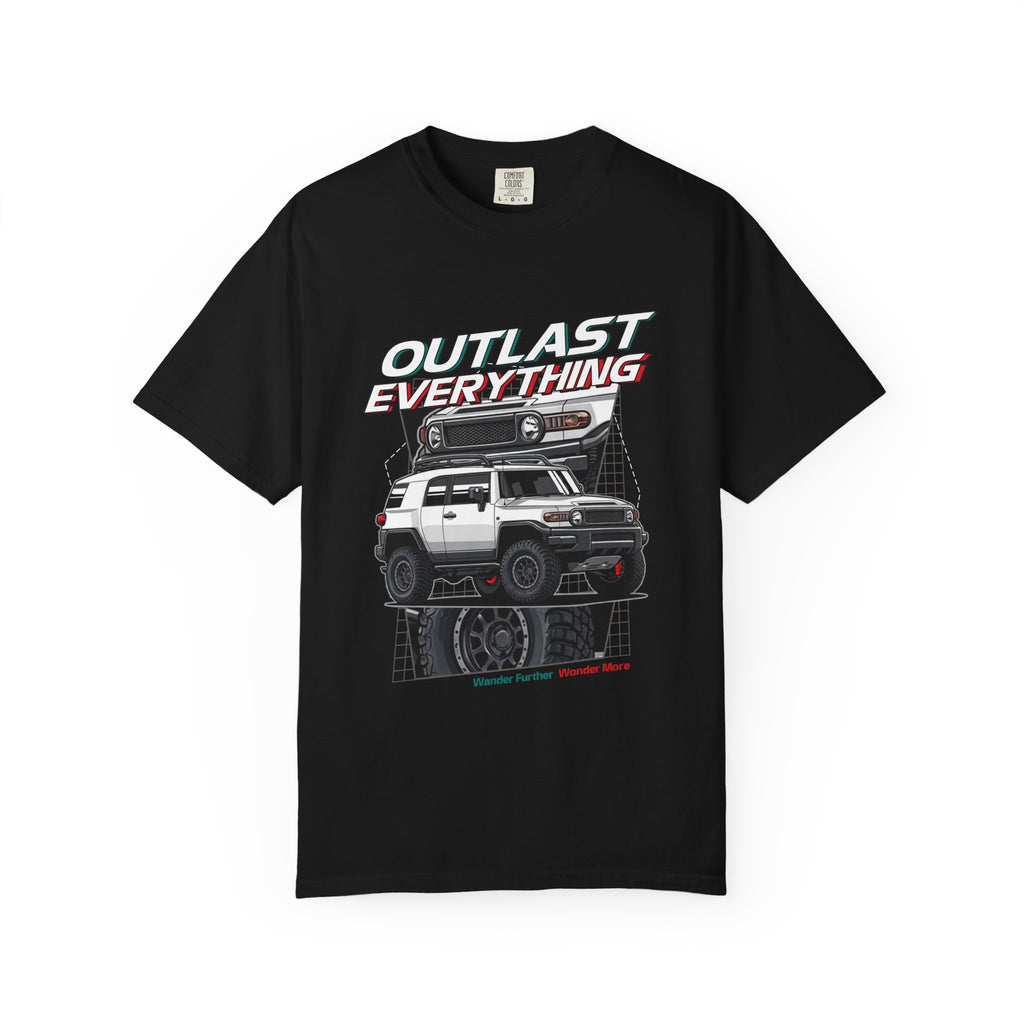 Outlast Everything Off‑Road T-Shirt — 4x4 Adventure Truck Graphic Tee