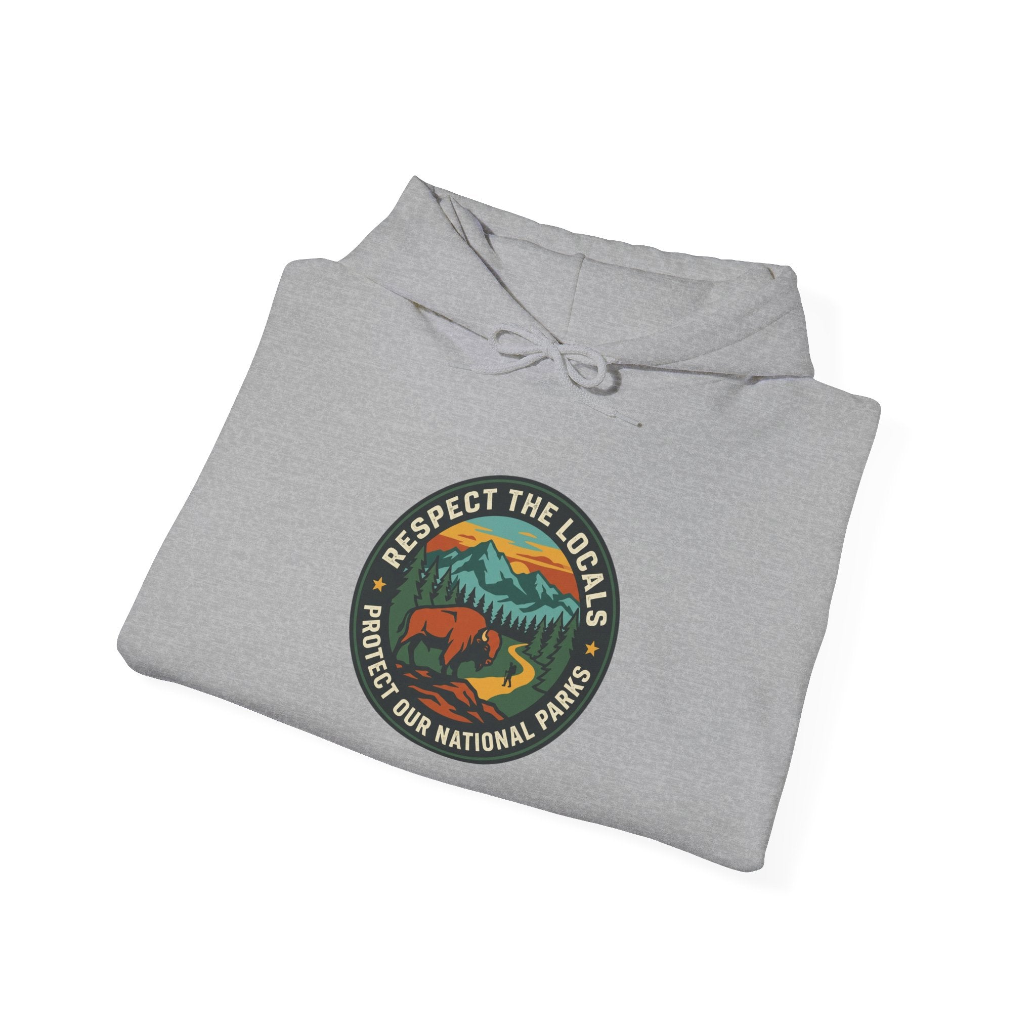 Respect the Locals Patch Hoodie | National Parks, Leave No Trace