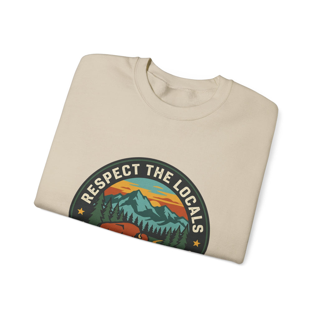 Respect the Locals patch logo Sweatshirt | protect our parks, national parks