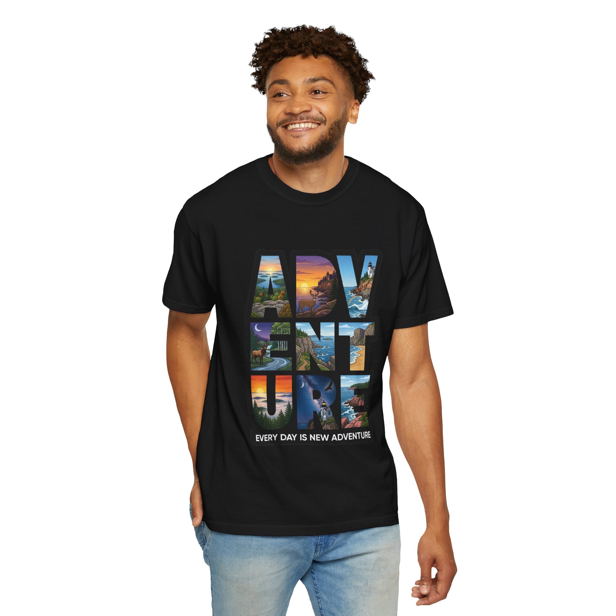 Adventure T-Shirt — "Every Day Is New Adventure" Graphic Tee