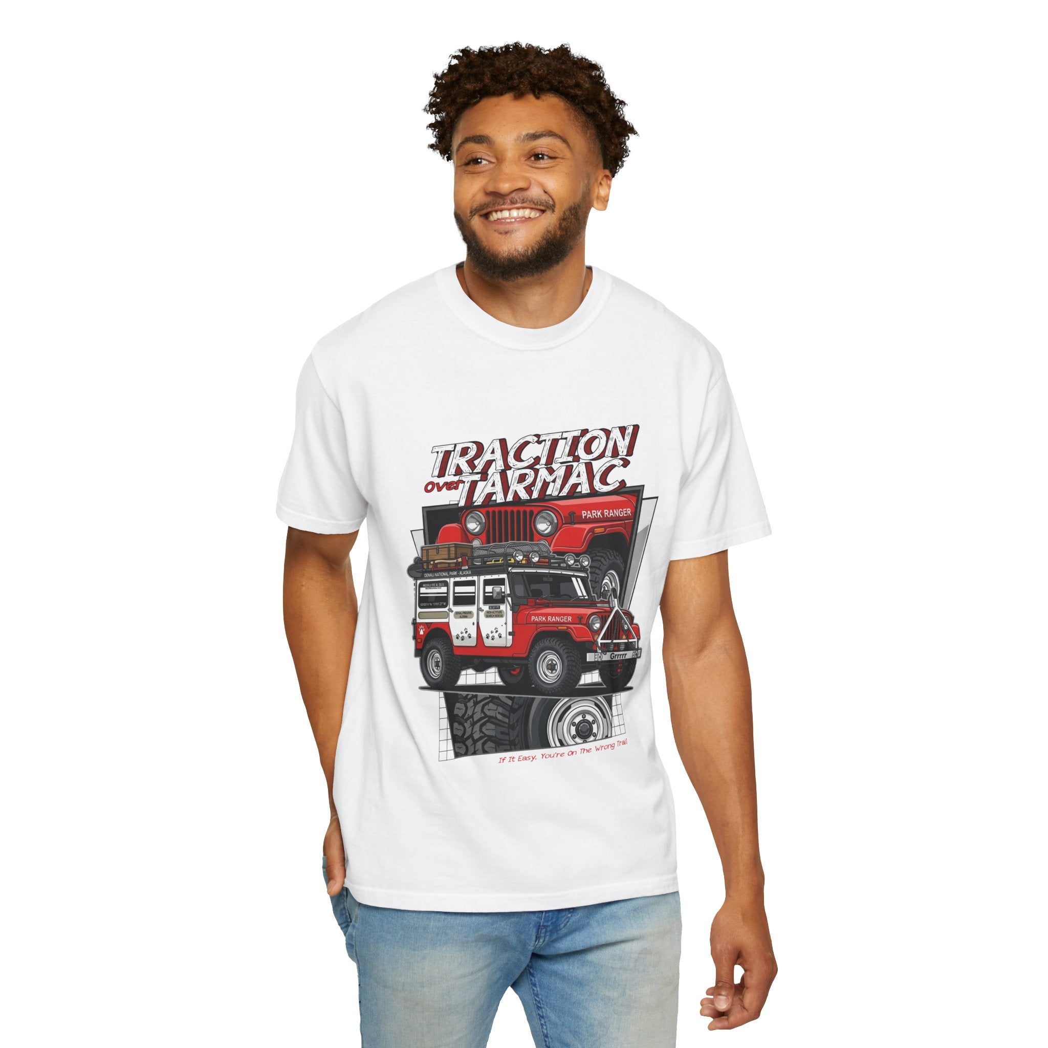 Jeep Off-Road T-Shirt — "Traction on Tarmac" Graphic Tee