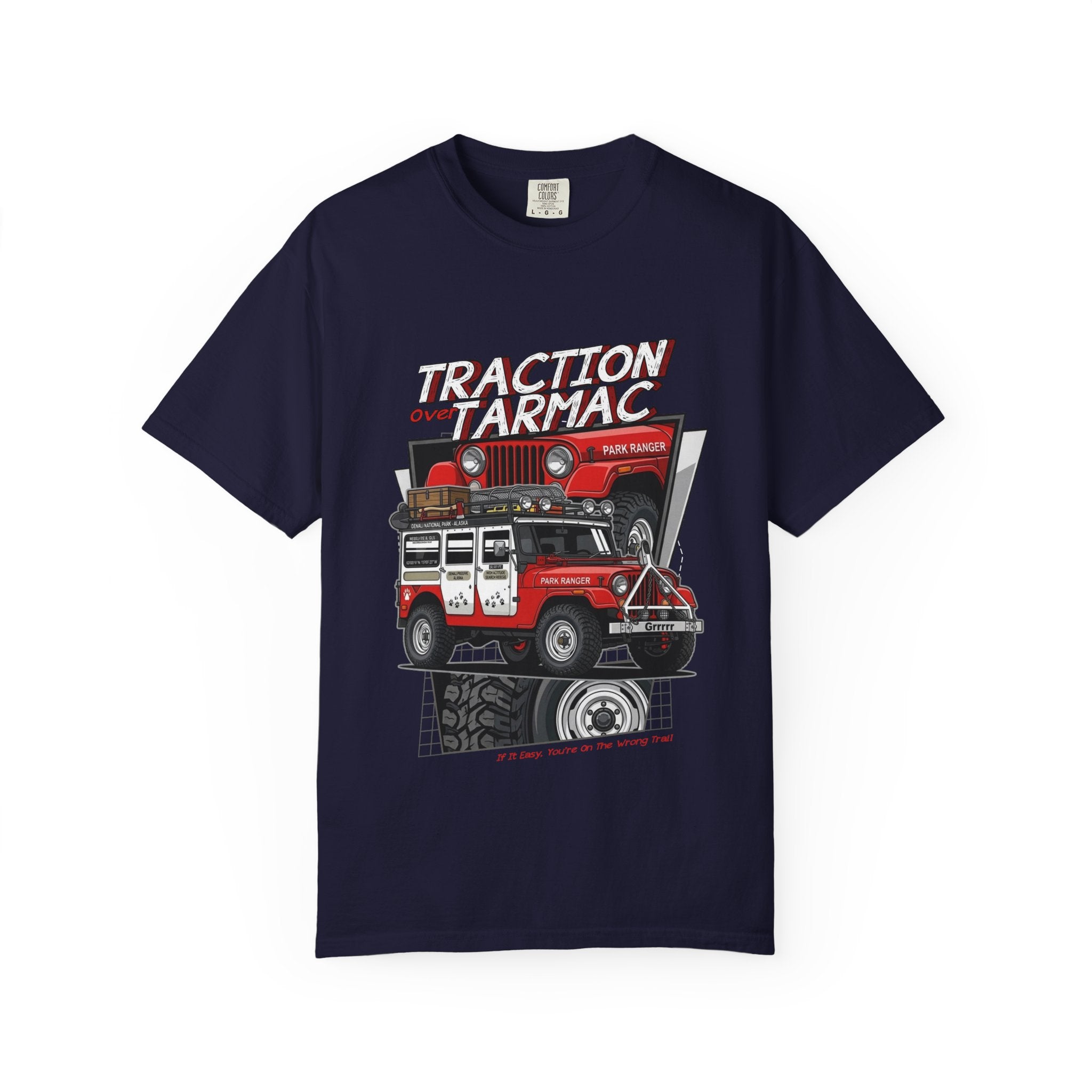 Jeep Off-Road T-Shirt — "Traction on Tarmac" Graphic Tee