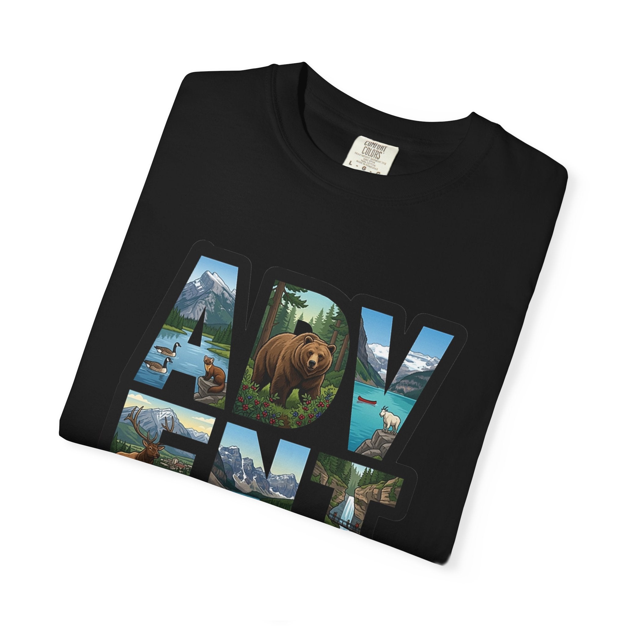 Adventure Graphic T-Shirt — "Every Day Is New Adventure" Nature Scene Tee