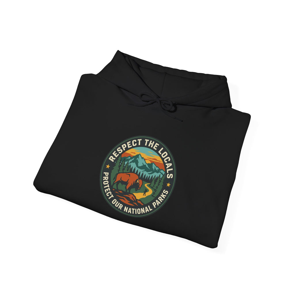 Respect the Locals Patch Hoodie | National Parks, Leave No Trace