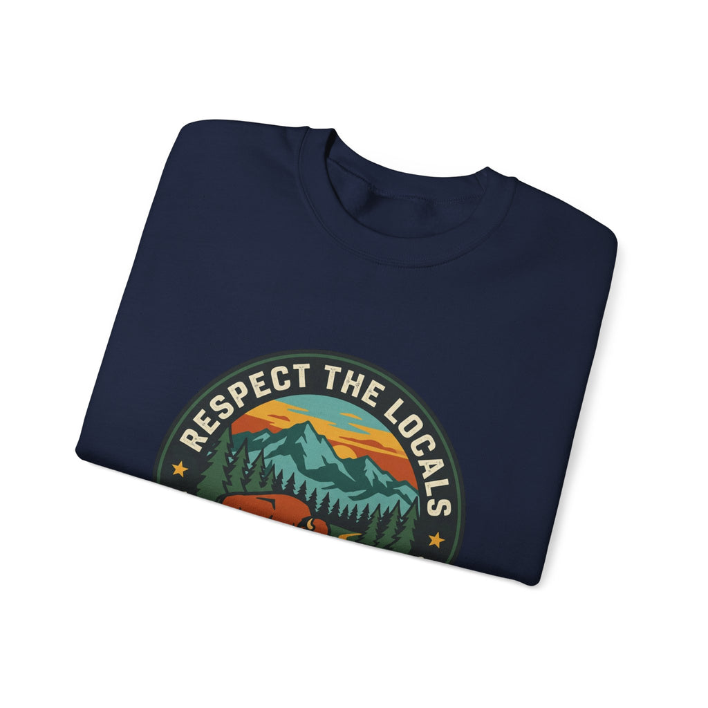 Respect the Locals patch logo Sweatshirt | protect our parks, national parks
