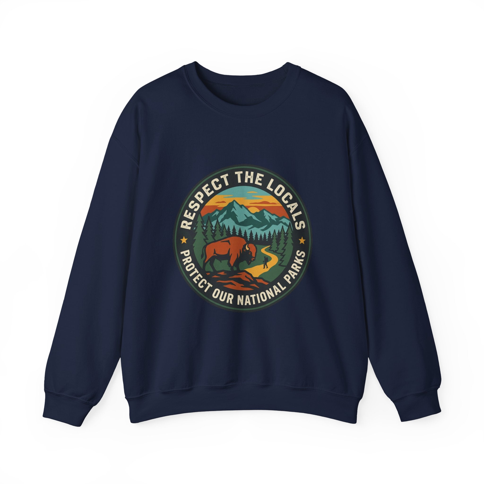 Respect the Locals patch logo Sweatshirt | protect our parks, national parks
