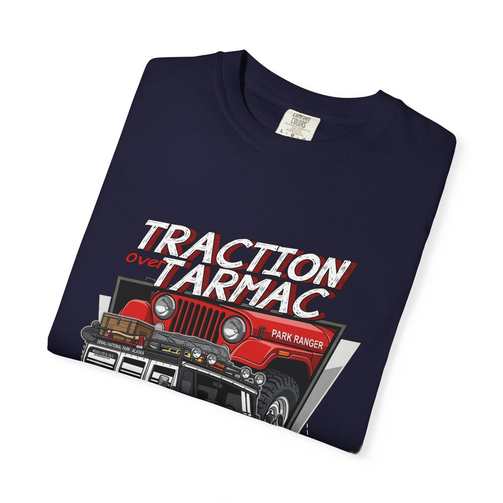 Jeep Off-Road T-Shirt — "Traction on Tarmac" Graphic Tee