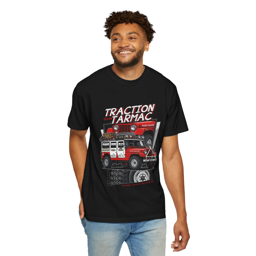 Jeep Off-Road T-Shirt — "Traction on Tarmac" Graphic Tee