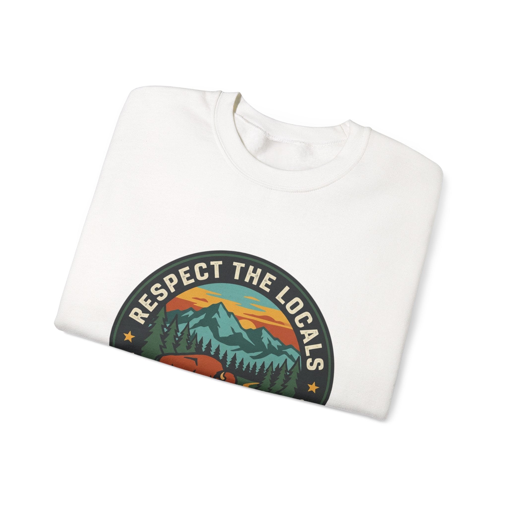 Respect the Locals patch logo Sweatshirt | protect our parks, national parks