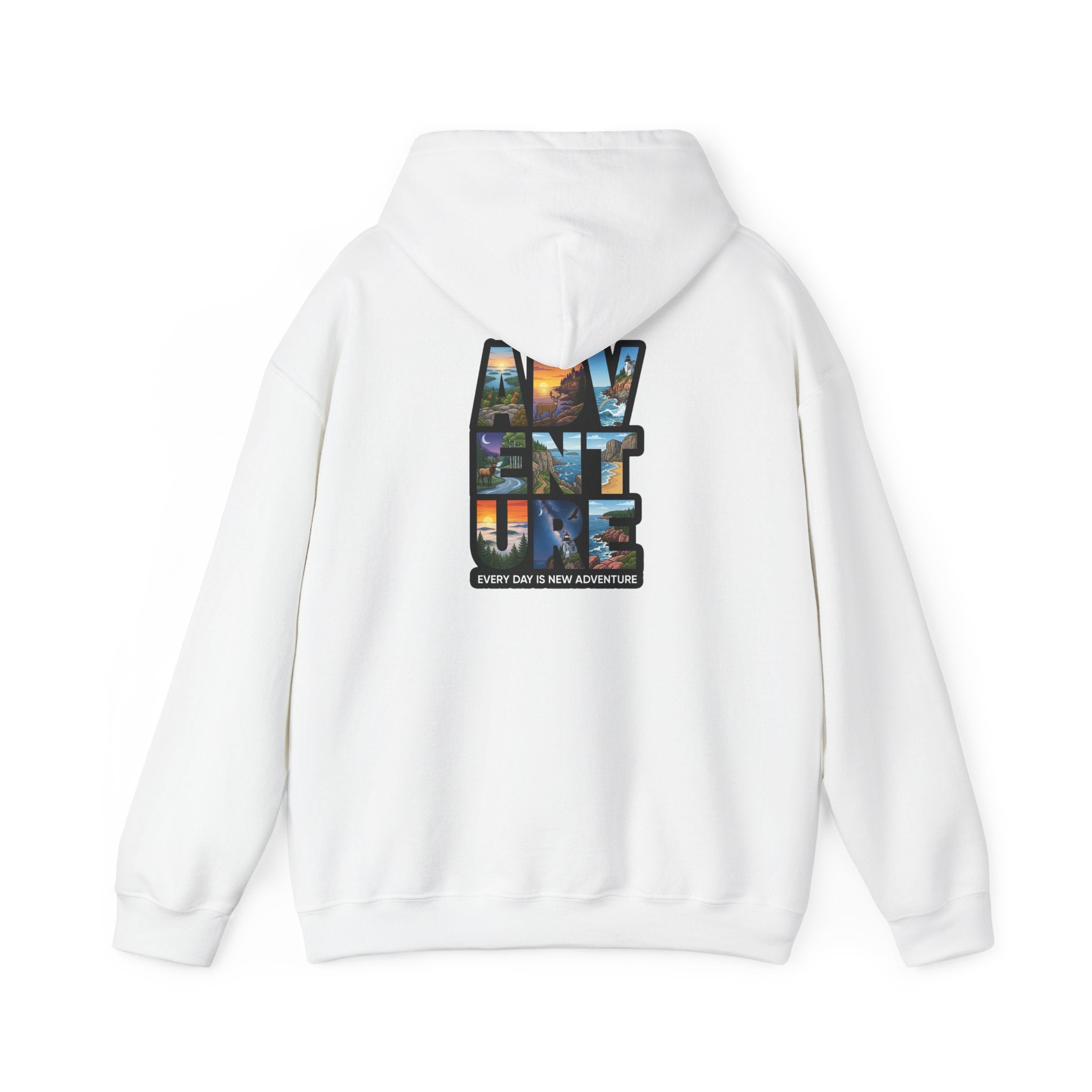 Adventure Hoodie – 'My Vent ure' Scenic Travel Graphic Pullover