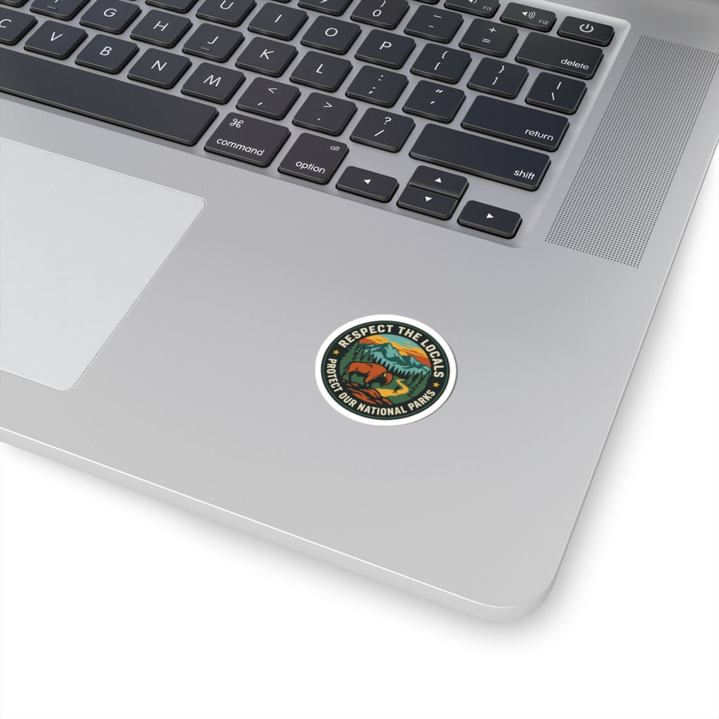 Respect the Locals Protect Our National Parks Sticker | hiking, leave no trace