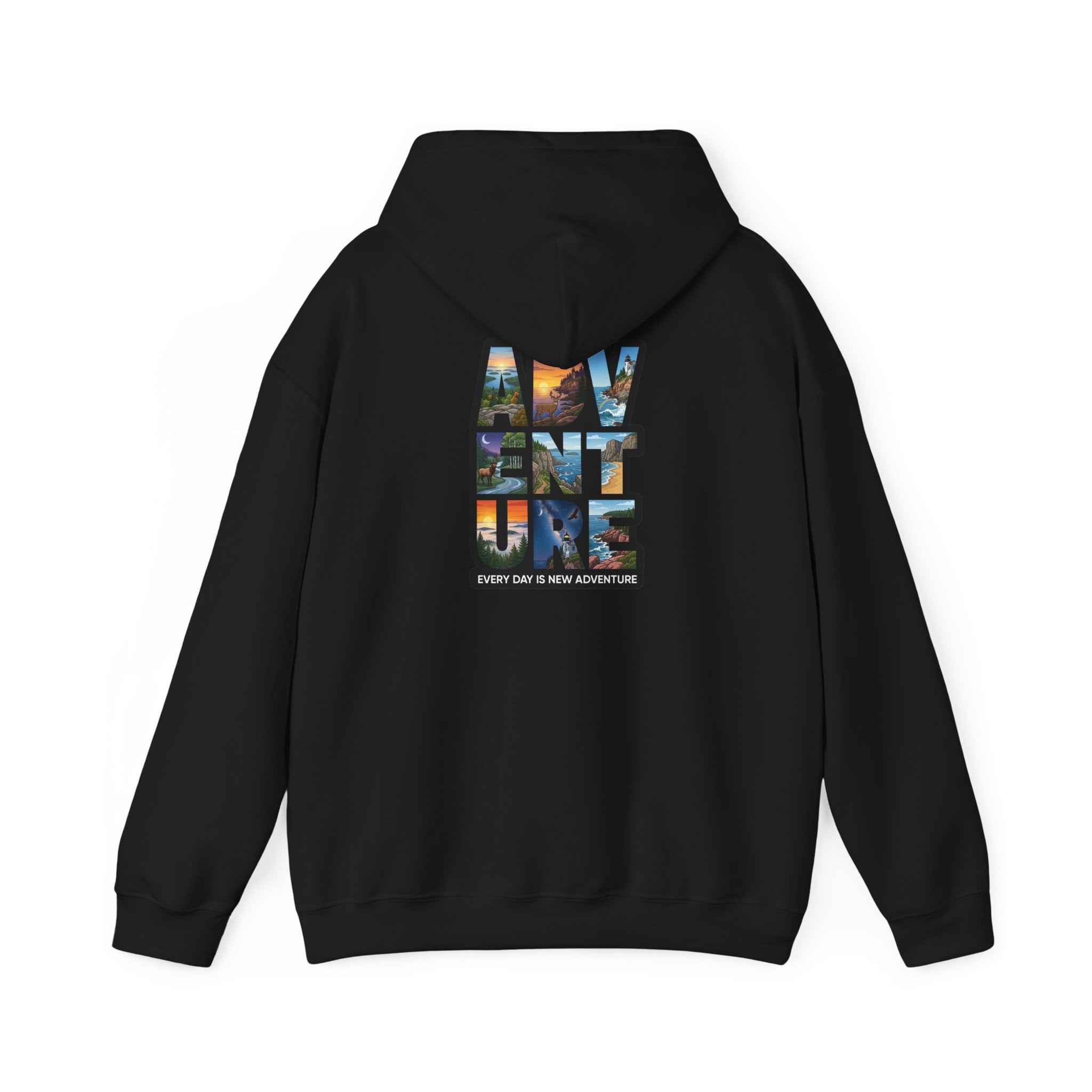 Adventure Hoodie – 'My Vent ure' Scenic Travel Graphic Pullover