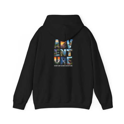 Adventure Hoodie – 'My Vent ure' Scenic Travel Graphic Pullover
