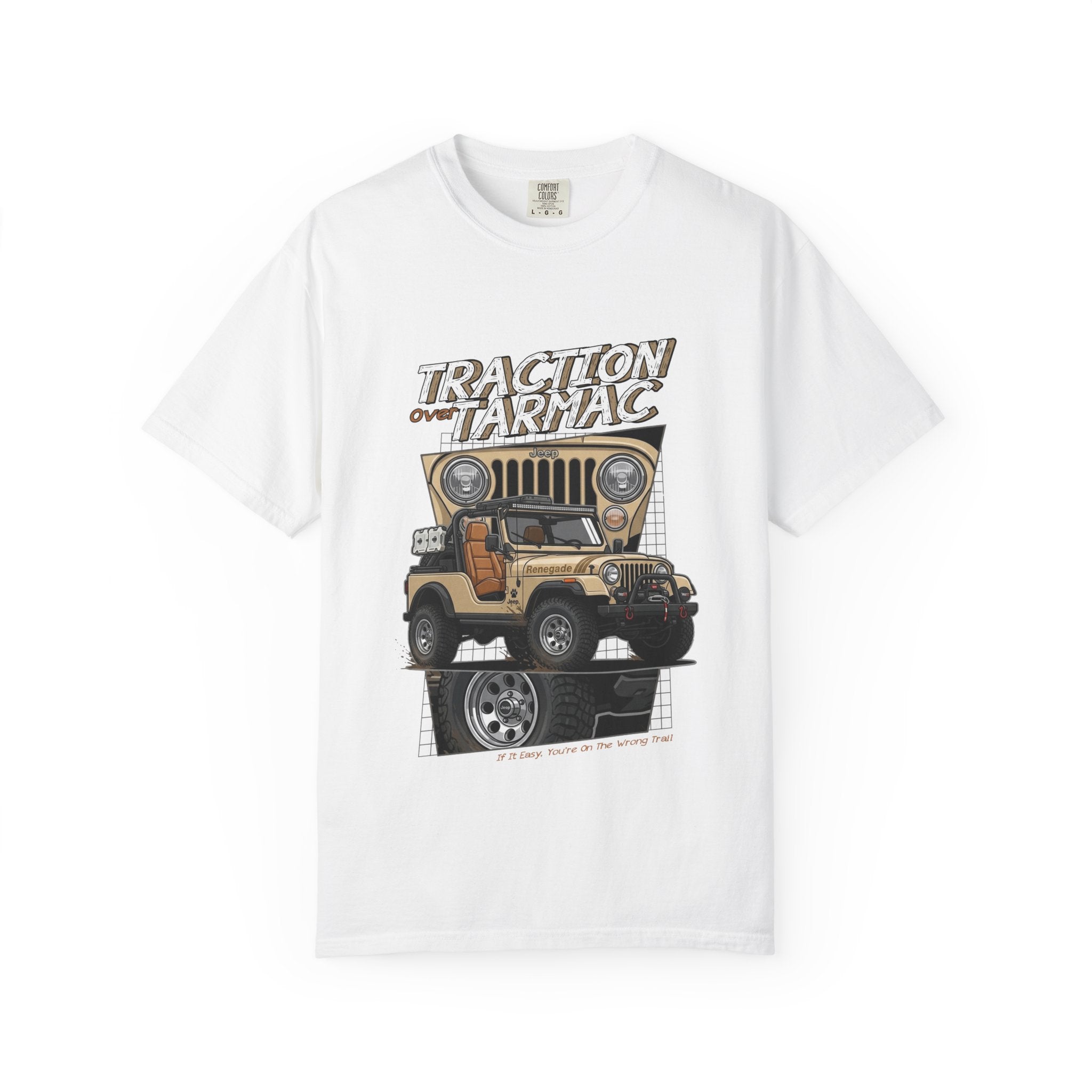 Traction on Tarmac Jeep Graphic T-Shirt — Off-Road Vintage SUV Tee
