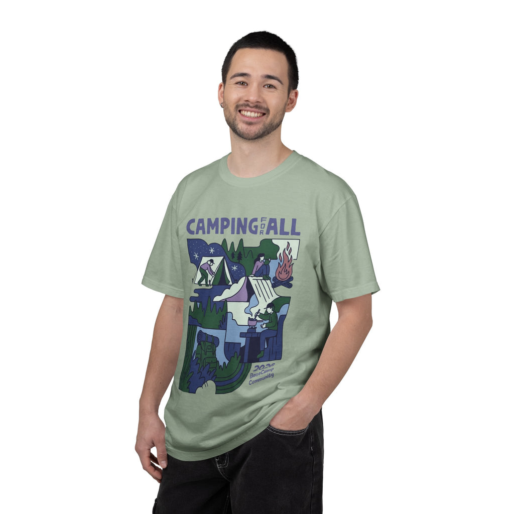 Camping for All T-Shirt — 2026 BaseCamp Community Outdoor Graphic Tee