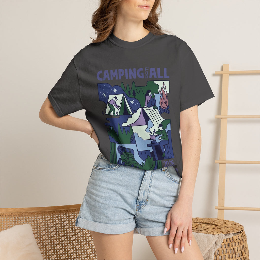 Camping for All T-Shirt — 2026 BaseCamp Community Outdoor Graphic Tee