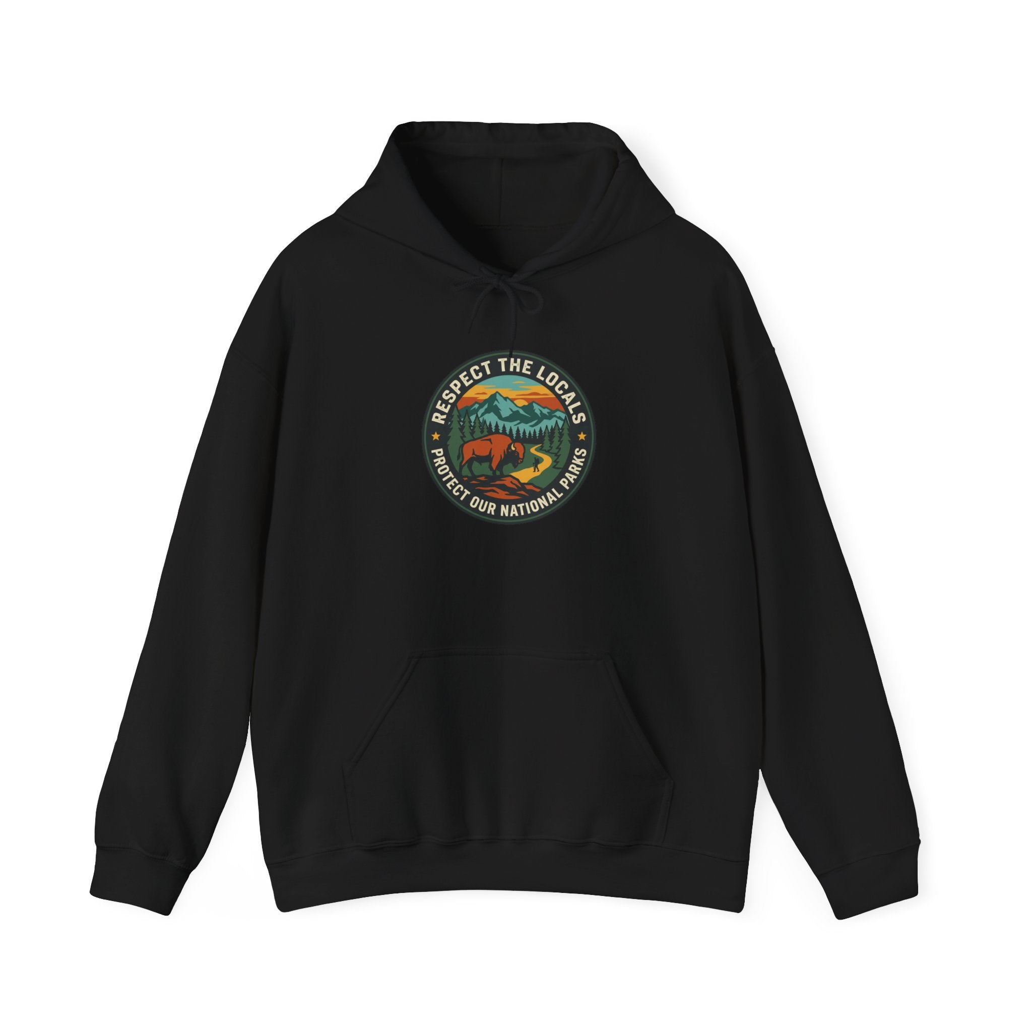 Respect the Locals Patch Hoodie | National Parks, Leave No Trace