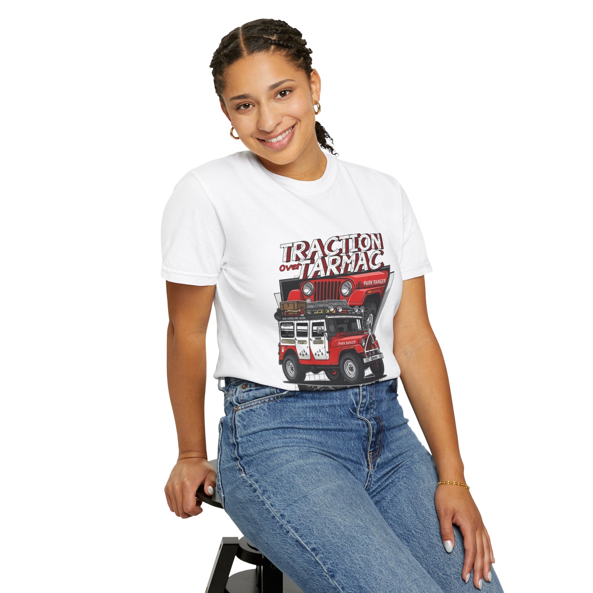 Jeep Off-Road T-Shirt — "Traction on Tarmac" Graphic Tee
