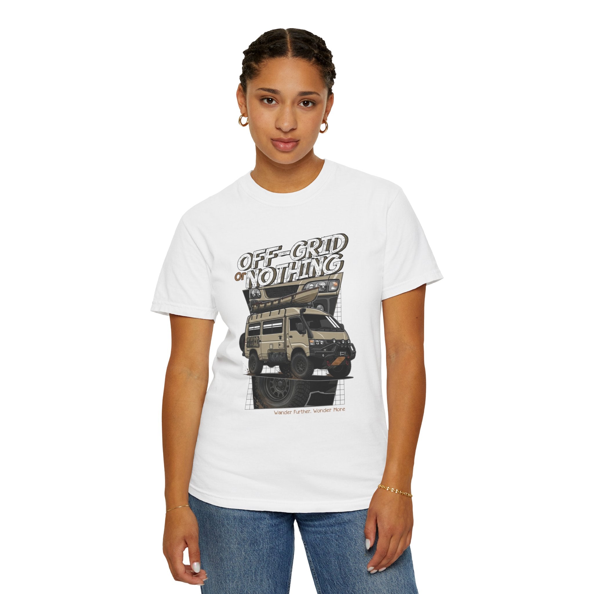 Off-Grid Nothing Adventure T-Shirt — Overland Camper Van Graphic Tee