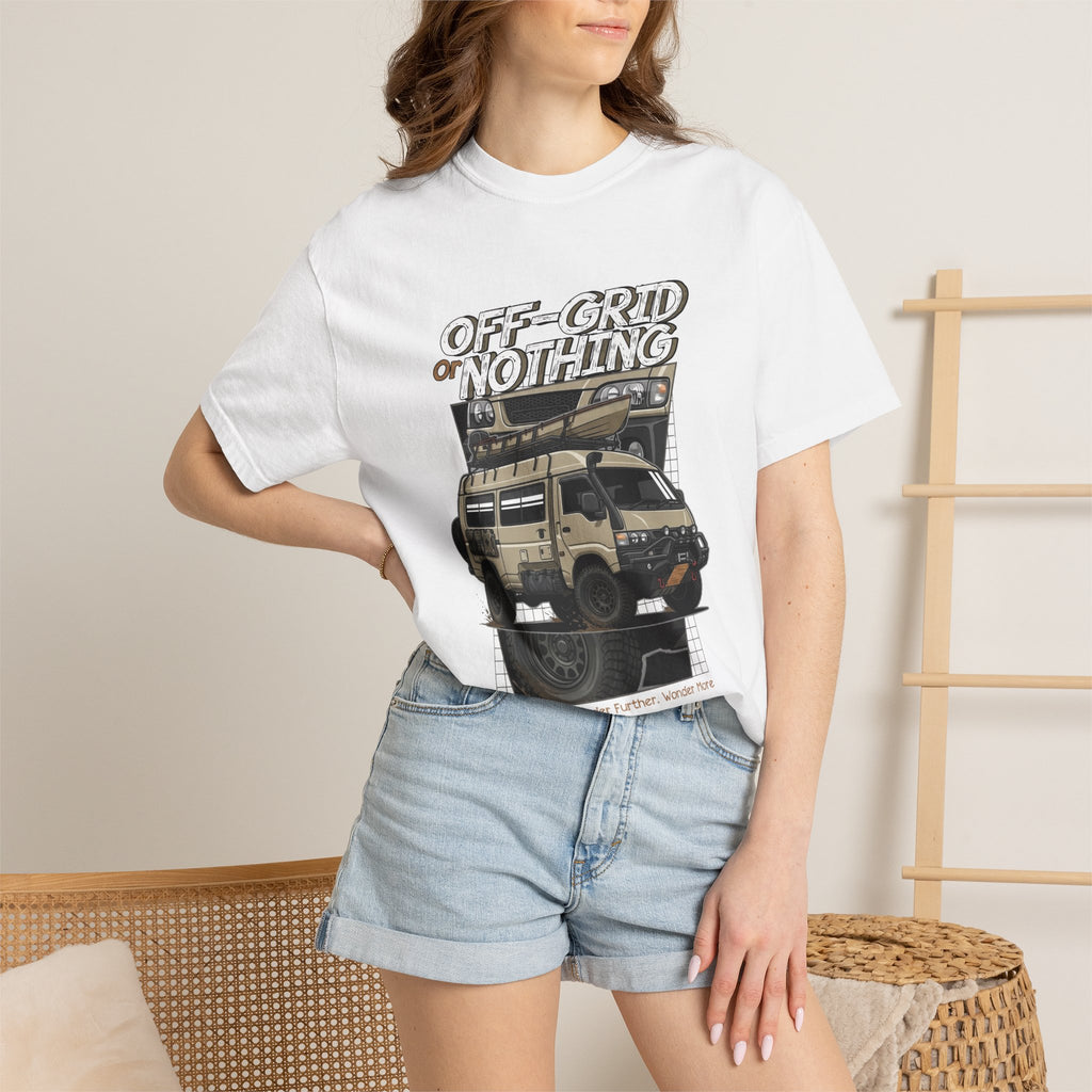 Off-Grid Nothing Adventure T-Shirt — Overland Camper Van Graphic Tee